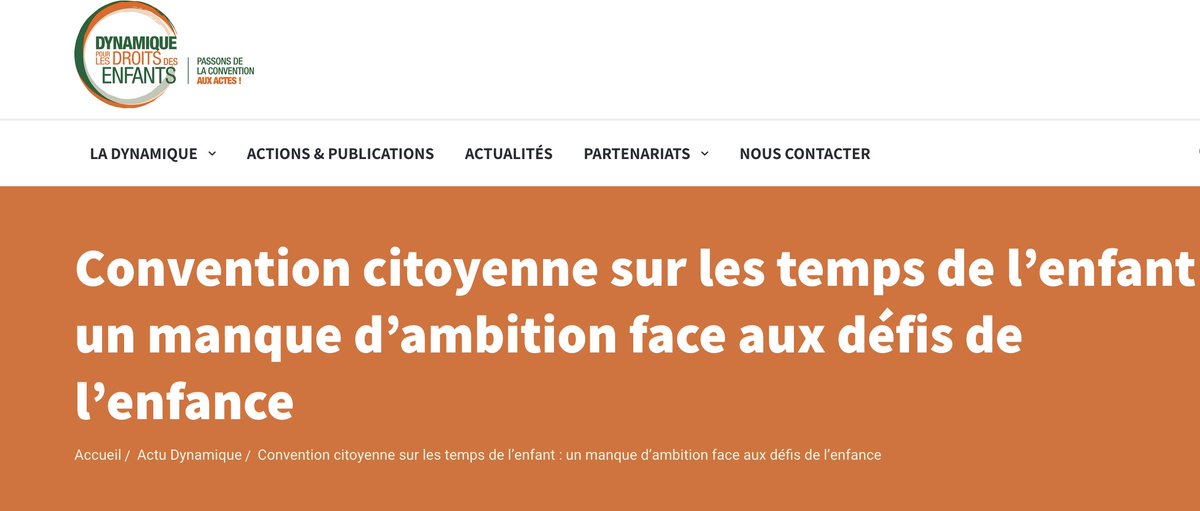 La Dynamique, dont l'ANAMAAF est membre, publie un communiqué de presse en lien avec la pétition : 
Urgence pour la cause des enfants ! 

&gt;&gt; Lire le communiqué :
delaconventionauxactes.org/convention-cit…
&gt;&gt; Accéder à la pétition :
lp.unicef.fr/engagementenfa…

N'hésitez pas à partager
