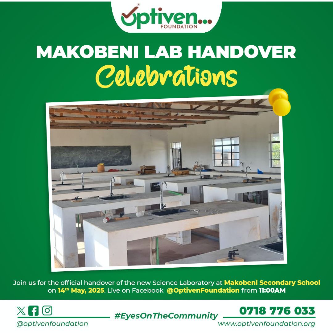 smileycherry2's tweet photo. @OptivenFoundatn Take a look at the new modern laboratory at Makobeni Secondary School! The students are truly fortunate to have access to such a transformative learning space.
#MakobeniLabHandOver #EyesOnTheCommunity https://t.co/4OoBihHqwS