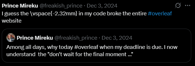freakish_prince's tweet image. Guess What??
It happened again. Yep... And this time round, possibly because of the NeurIPS deadline tomorrow.

25,000 submissions already! What is happening?

#overleaf is down