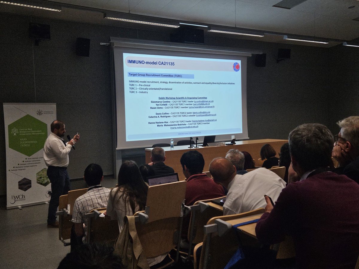 🧬 We are reflecting the day 1  IMMUNO-model conference and the scientific program featuring sessions dedicated to in vitro and in vivo models, reflecting the full breadth of approaches used to understand and develop immunotherapies. 
#COST #immunomodel #imunotherapy #patients