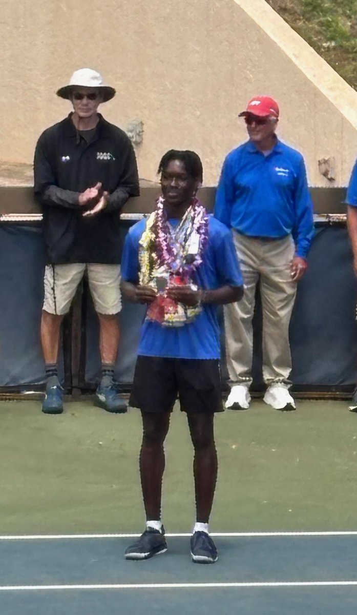 Congratulations goes out to your 2025 HHSAA Boys State Tennis Singles champion- Bryan Assi
Your dedication to the sport and work ethic on the court shined through at states and we are proud of you!
