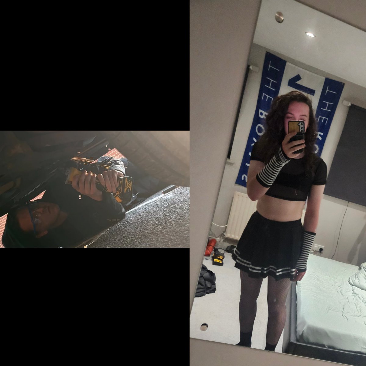 FemboyEngineerr's tweet image. My afternoon ~ My evening

Wouldn't recommend angle grinding in a skirt, it might have a tendency to get very hot and orange very quickly