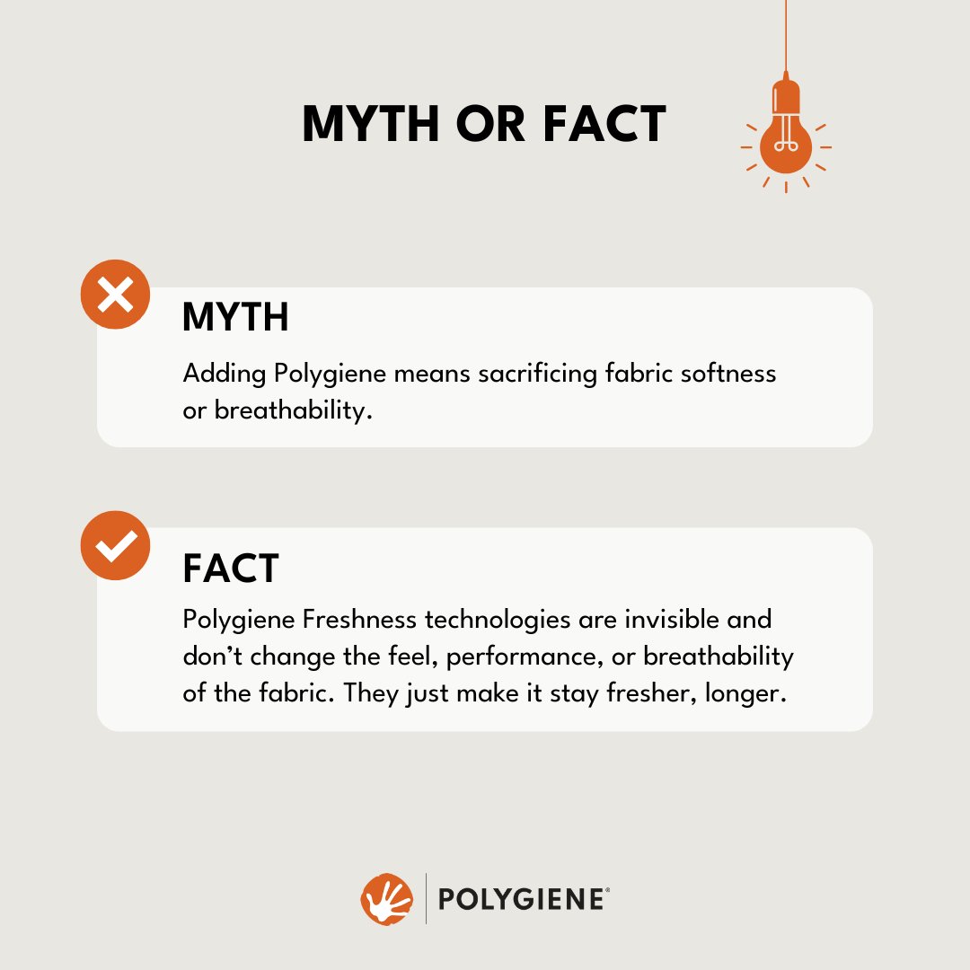 Polygiene Freshness works behind the scenes. Just clothes that feel the same but stay fresher, longer. ✨ An invisible solution with a visible impact.