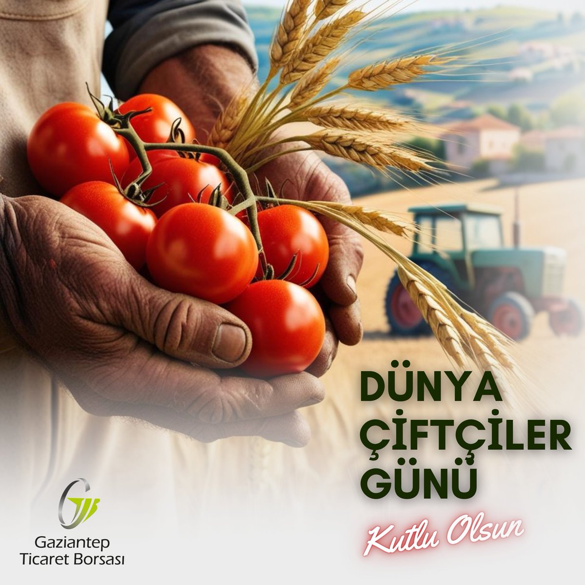 gazianteptb's tweet image. 🌾 Alın teriyle toprağı işleyip, emeğiyle üretime hayat veren tüm çiftçilerimizin 14 Mayıs Dünya Çiftçiler Günü’nü kutluyoruz.

Toprağın gücüne güç katan, ülkemizin tarımına yön veren emektar çiftçilerimize minnettarız.

#GaziantepTicaretBorsası | #GTB | #DünyaÇiftçilerGünü
