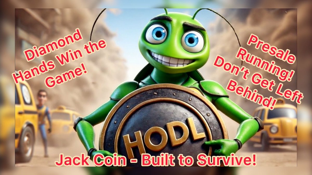 Jack the Cockroach (@jacktheroach) on Twitter photo ⚠️ 28 HOURS LEFT – BUY NOW OR CRY LATER! ⚠️
Jack’s Public Presale is almost OVER – this is your LAST shot.
BUY HERE – RIGHT NOW:
pinksale.finance/launchpad/bsc/…
Tick… tick… tick…
28 hours. Then the gate CLOSES. And Jack? He doesn’t look back.
You’re not early anymore. But you’re ⚠️ 28 HOURS LEFT – BUY NOW OR CRY LATER! ⚠️
Jack’s Public Presale is almost OVER – this is your LAST shot.
BUY HERE – RIGHT NOW:
pinksale.finance/launchpad/bsc/…
Tick… tick… tick…
28 hours. Then the gate CLOSES. And Jack? He doesn’t look back.
You’re not early anymore. But you’re