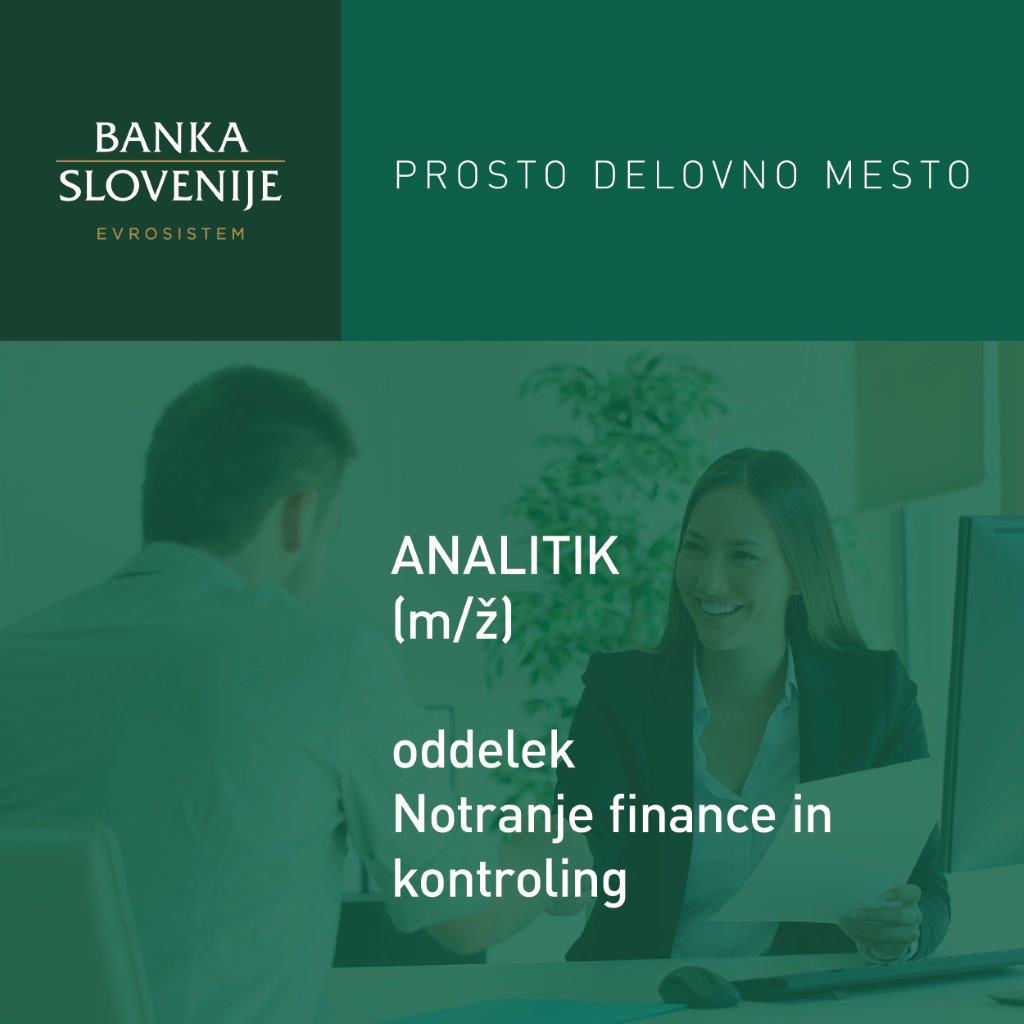 Banka Slovenije (@bankaslovenije) on Twitter photo Vas zanima delo v #BankaSlovenije?
V oddelku Nadzor bančnega poslovanja zaposlimo nadzornika/nadzornico. 👉 banka-slovenije.my.site.com/recruitment/s/…
V oddelku Notranje finance in kontroling pa analitika/analitičarko. 👉 banka-slovenije.my.site.com/recruitment/s/…
Aktualni razpisi 👉 bsi.si/sl/kariera-v-b… Vas zanima delo v #BankaSlovenije?
V oddelku Nadzor bančnega poslovanja zaposlimo nadzornika/nadzornico. 👉 banka-slovenije.my.site.com/recruitment/s/…
V oddelku Notranje finance in kontroling pa analitika/analitičarko. 👉 banka-slovenije.my.site.com/recruitment/s/…
Aktualni razpisi 👉 bsi.si/sl/kariera-v-b…
