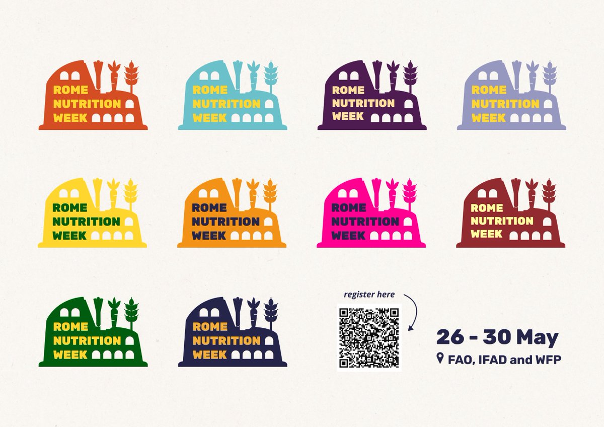 📢#RomeNutritionWeek is rapidly approaching❗️
Check out🧐 what’s in store for the 2⃣0⃣➕events in the programme, which spotlight the central role of #nutrition in driving sustainable #FoodSystems
📅 26–30 May
📍FAO | IFAD | WFP HQs
or
🎧Tune in virtually
👉bit.ly/4mc3m1h