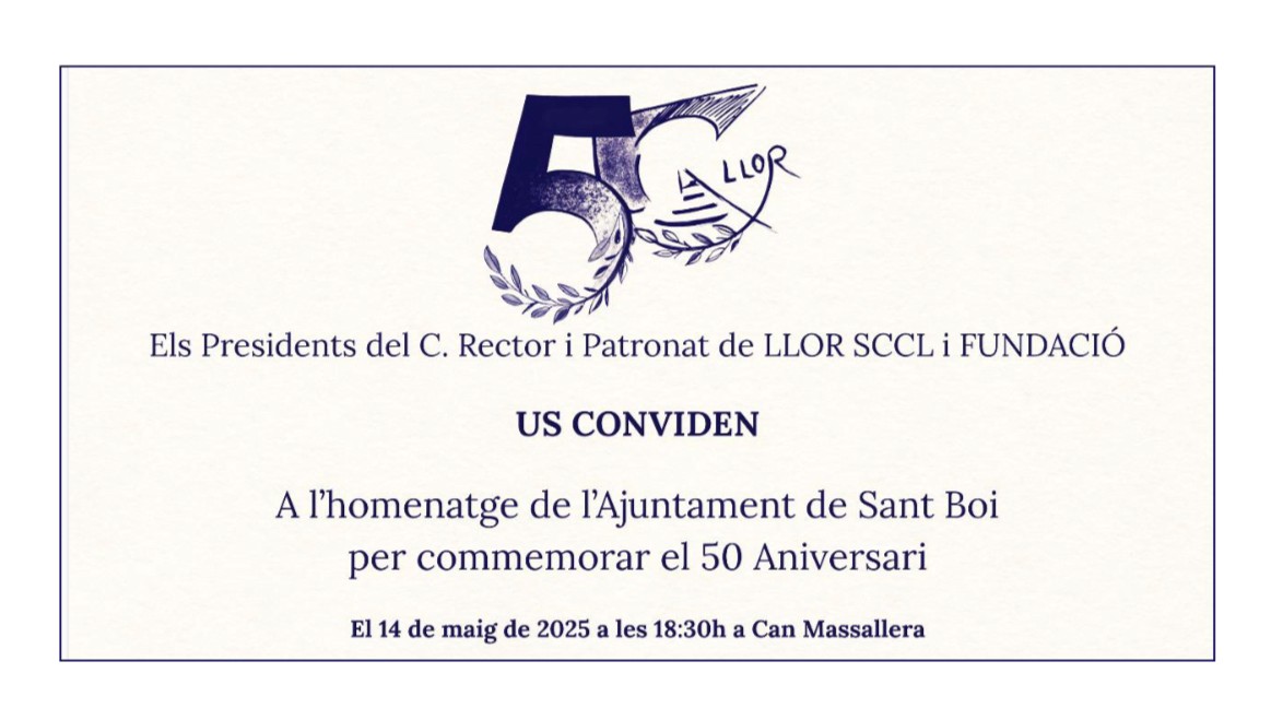 Manel Esteller (@manelesteller) on Twitter photo Emocionat de participar avui, com a exalumne convidat de l'escola #Llor <a href="/Llor_Fundacio/">Fundació Llor</a> del meu poble Sant Boi de Llobregat, en l'acte d'homenatge pels seus 50 anys d'història, promogut per <a href="/AjSantBoi/">Ajuntament Sant Boi</a> <a href="/LluisaMoretSabi/">Lluïsa Moret Sabidó</a>. Quants records!
fundaciollor.cat Emocionat de participar avui, com a exalumne convidat de l'escola #Llor <a href="/Llor_Fundacio/">Fundació Llor</a> del meu poble Sant Boi de Llobregat, en l'acte d'homenatge pels seus 50 anys d'història, promogut per <a href="/AjSantBoi/">Ajuntament Sant Boi</a> <a href="/LluisaMoretSabi/">Lluïsa Moret Sabidó</a>. Quants records!
fundaciollor.cat