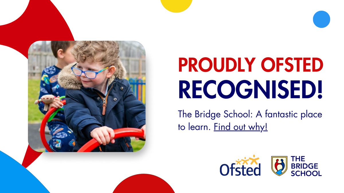 “Staff are ambitious for all pupils and work hard to ensure every child can be the best they can be.” Proud of our team! Read about our Ofsted recognition here: 👉 bridge.fet.ac/celebrating-th… 
#BestTheyCanBe #TheBridgeSchool #Ofsted