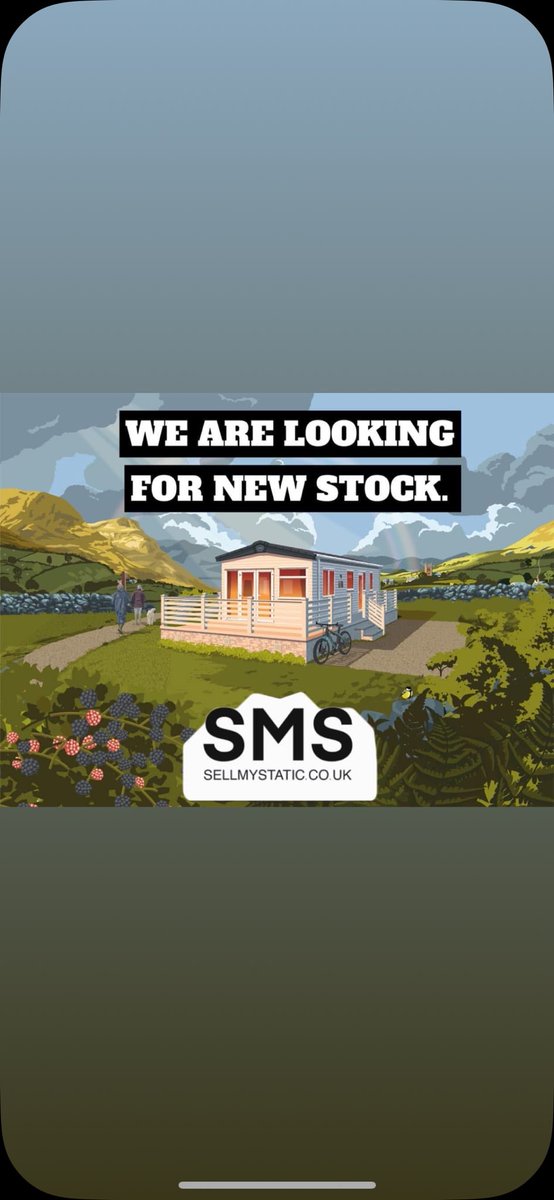 If anybody is wanting or selling a static caravan please get in touch 👍 📞