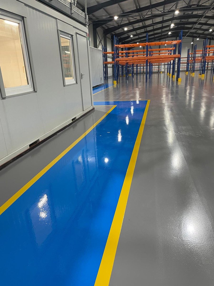 Hinckley Point C industrial flooring innovation from Ecoflor!

- Addressed: Cracked slabs &amp; level variations.
- Fix: High-strength epoxy resin &amp; rapid-dry levelling.
- Benefits: Safety and efficient warehouse layout with epoxy floors.

Discover more: bit.ly/4diTr5Z