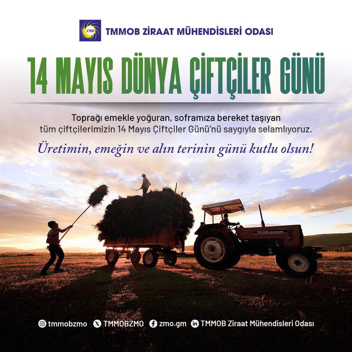 Alın teri döken çiftçilerimizin 
gününü kutluyorum.