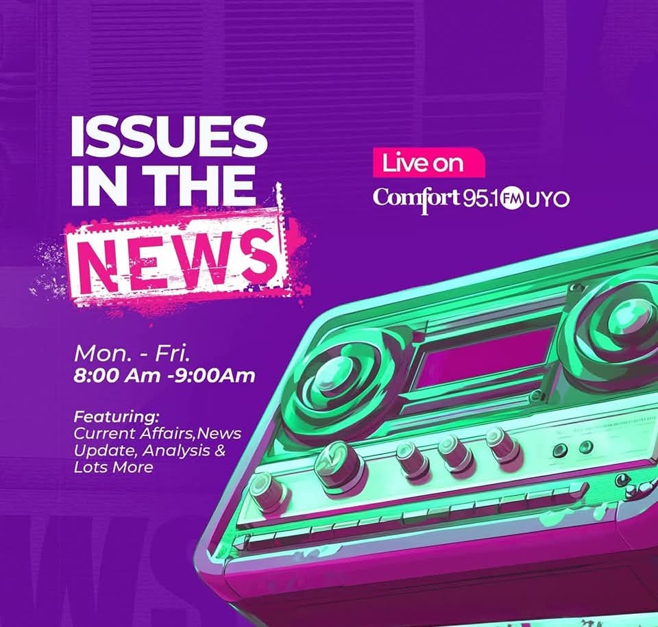 Comfort951 (@officialcfm951) on Twitter photo NOW ON: #IssuesInTheNews with <a href="/_MightyGeorge/">Mighty George ™️</a> <a href="/nanankemking/">Nana nkem King</a> and our team of analysts.
Let's have your comments 👇🏾 NOW ON: #IssuesInTheNews with <a href="/_MightyGeorge/">Mighty George ™️</a> <a href="/nanankemking/">Nana nkem King</a> and our team of analysts.
Let's have your comments 👇🏾