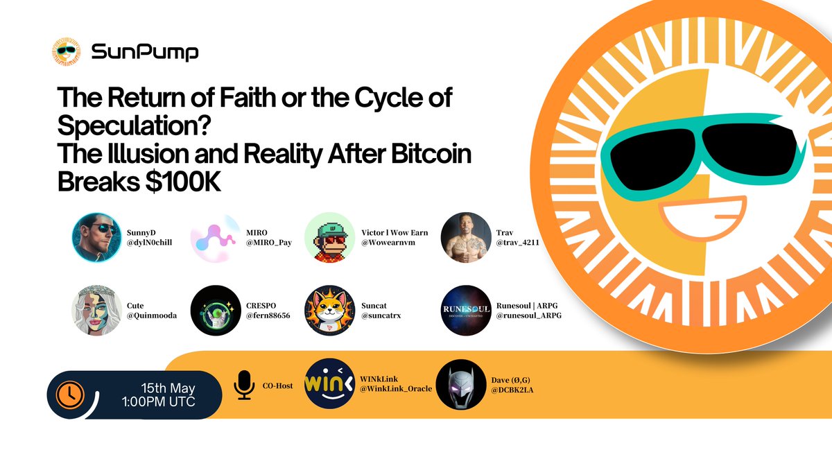 🎙️ The Return of Faith or the Cycle of Speculation? The Illusion and Reality After Bitcoin Breaks $100K

📈 Bitcoin has recently surged past the $100,000 mark, driven by factors like the global economy, policy changes, institutional money, and market sentiment. Is this a return