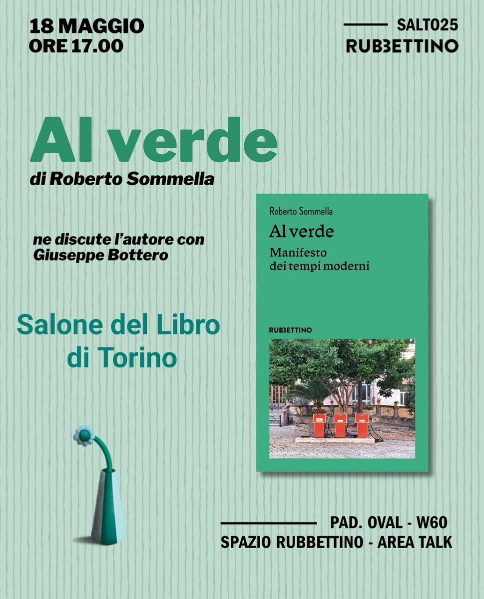 Roberto Sommella (@sommellaroberto) on Twitter photo Domenica 18 maggio alle ore 17.00 mi trovate con #AlVerde al <a href="/SalonedelLibro/">Salone Libro Torino</a> di Torino. Vi aspetto con <a href="/giubot/">Giuseppe Bottero</a> <a href="/rubbettinobooks/">Rubbettino Editore</a> <a href="/MilanoFinanza/">MilanoFinanza</a> Domenica 18 maggio alle ore 17.00 mi trovate con #AlVerde al <a href="/SalonedelLibro/">Salone Libro Torino</a> di Torino. Vi aspetto con <a href="/giubot/">Giuseppe Bottero</a> <a href="/rubbettinobooks/">Rubbettino Editore</a> <a href="/MilanoFinanza/">MilanoFinanza</a>