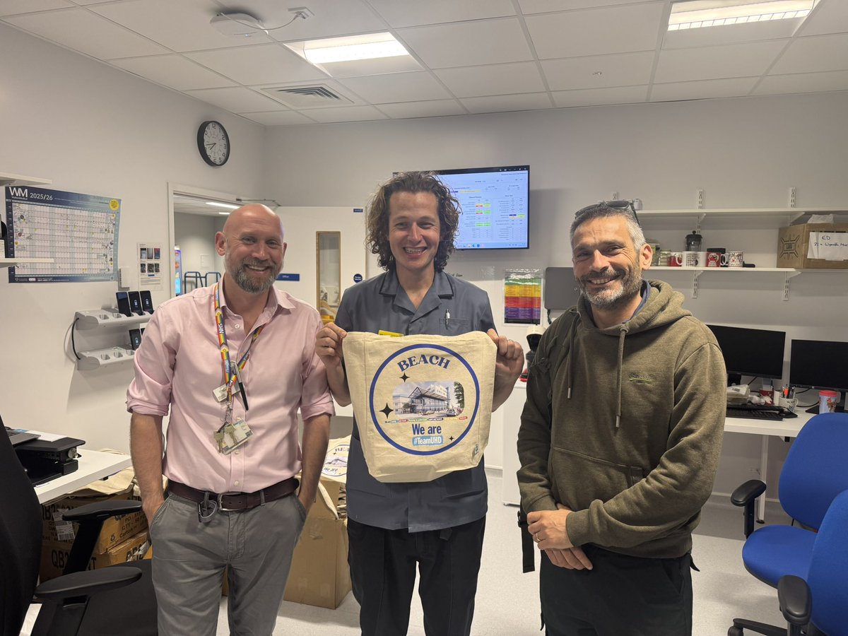 Siobhan Harrington (@s_harringtonnhs) on Twitter photo So many incredible people & teams <a href="/UHD_NHS/">University Hospitals Dorset NHS Foundation Trust</a> - Ric, Stuart & Bruce thank you 🙏
This morning at ED at Royal Bournemouth hospital <a href="/UHD_NHS/">University Hospitals Dorset NHS Foundation Trust</a>
Pathways remain the same & Poole ED is fully operating as normal - thank you #teamUHD So many incredible people & teams <a href="/UHD_NHS/">University Hospitals Dorset NHS Foundation Trust</a> - Ric, Stuart & Bruce thank you 🙏
This morning at ED at Royal Bournemouth hospital <a href="/UHD_NHS/">University Hospitals Dorset NHS Foundation Trust</a>
Pathways remain the same & Poole ED is fully operating as normal - thank you #teamUHD