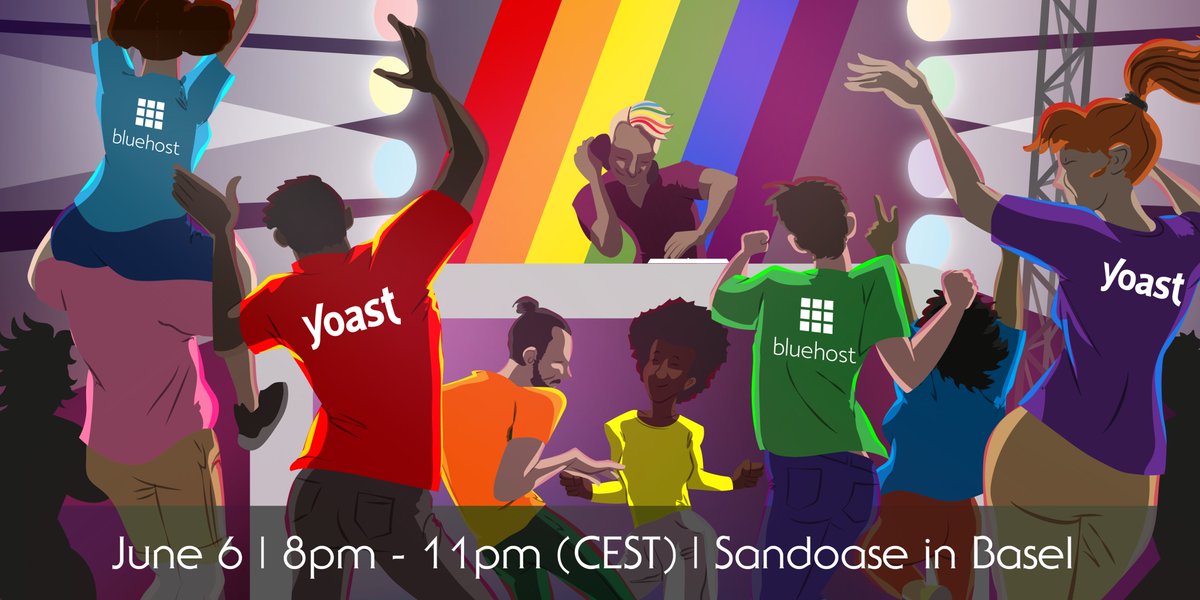 🏳️‍🌈🎉#Bluehost and <a href="/yoast/">Yoast</a> will be co-hosting the #WCPrideParty at <a href="/WCEurope/">WordCamp Europe</a> 2025 and you're invited! 

Join us as we celebrate love, identity, and the incredible diversity of the #WordPress community🌈💃✨ 

Spots are limited, so register now and make it a night to remember! 👉