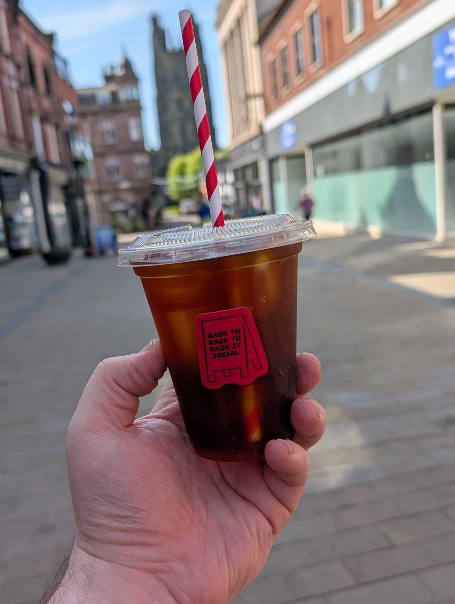 A cold brew coffee from Burundi roasted by <a href="/wrexhambean/">Wrexham Bean Co.</a> + the sun = a busy day for our ice machine 🌞😁