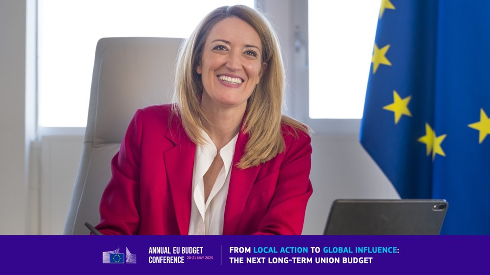 Excited to announce the participation of <a href="/EP_President/">Roberta Metsola</a>, Roberta Metsola, at the Annual EU Budget Conference 2025 on 20-21 May.

Learn more and join the livestream here: europa.eu/!JTNdRy

💬 Join the debate. Shape the budget. #EUbudget