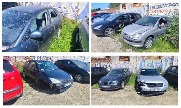 🚗🚙🚕Seguimos sin grúa municipal ni depósito de vehículos desde hace año y medio. Así que el escaso personal municipal hace traslados con una vieja grúa acomodando vehículos de forma inapropiada en distintos lugares <a href="/PSOEAlcaladeH/">PSOE de Alcalá/❤️</a> ya lo denunció al SEPRONA👇👇