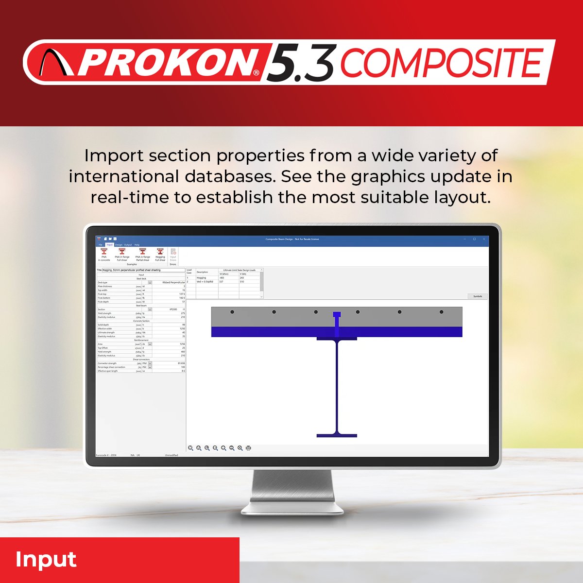 InnocomSG's tweet image. Prokon 5.3 Composite is here!
Load profiles from Voidcon’s formwork range or add your own for faster beam design.
More options coming soon!
🔧 Schedule a Demo Today: innocomholding.com/prokon-consult…
#PROKON #CompositeDesign #StructuralEngineeringSoftware