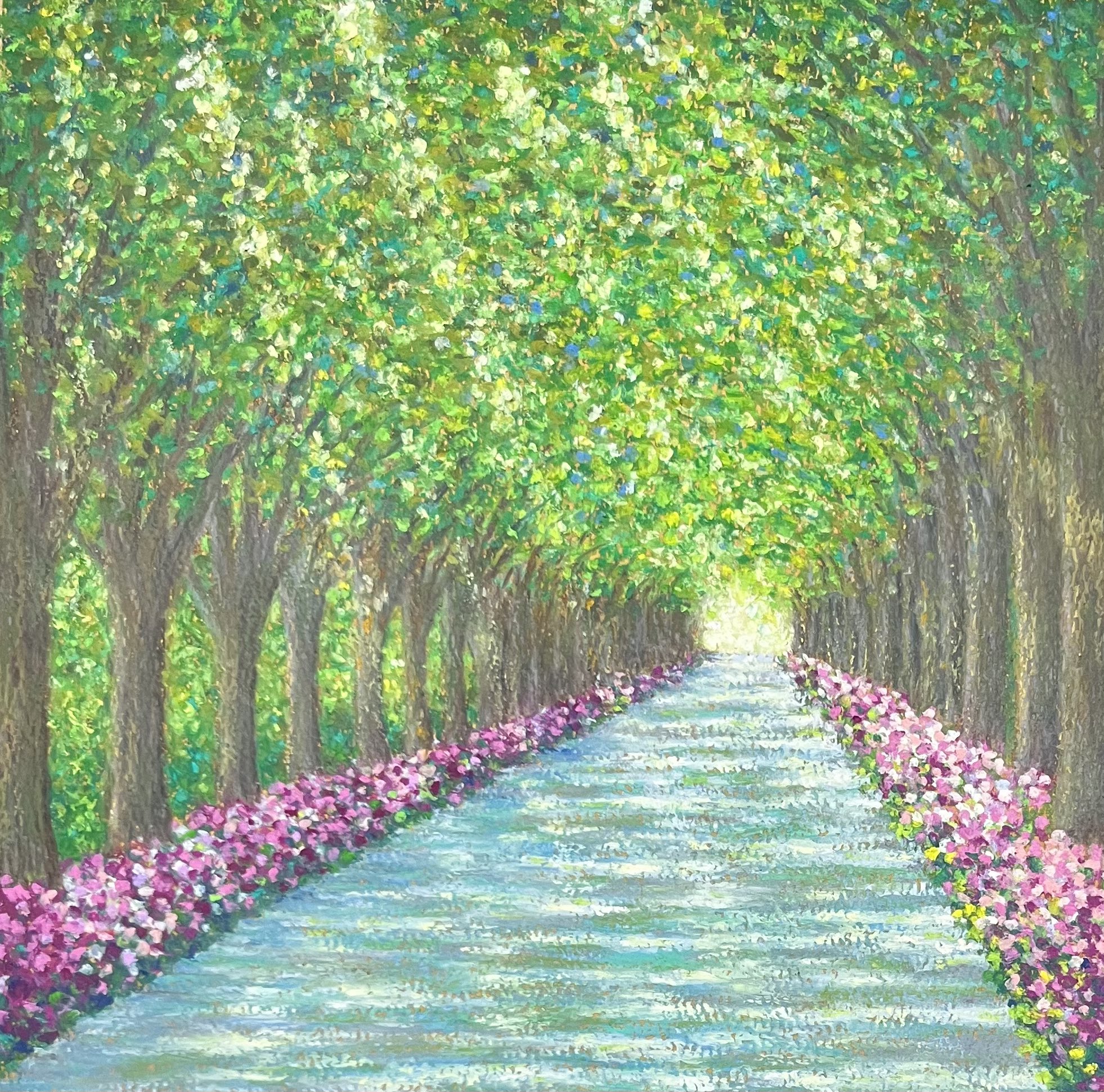 絵画のパステル画で石井清が描いた北欧のデンマークの風景画