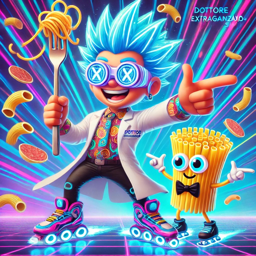 🔥 BREAKING: The Blockchain just got absolutely spaghettified.

<a href="/PulsarMvX/">Pulsar MVX</a> send 100000 DRX to 100 retweets

🤯 Introducing Dottoré Extravaganza-Xissimo — time-traveling meme surgeon, ravioli warrior, and pasta-fueled prophet of the multiverso.

🍝 He codes with forks. He battles