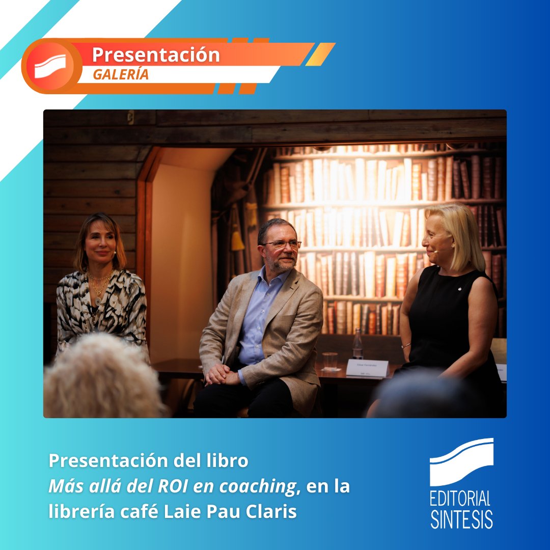 El 8 de mayo, en <a href="/laietana/">laie</a> se presentó el libro "Más allá del ROI en coaching", de César Fernández Llano. El autor estuvo acompañado por <a href="/MeritxellO/">Meritxell Obiols</a> y Áurea Benito. Compartimos una galería de imágenes del evento.

sintesis.com/noticias/galer…

#coachingejecutivo #editorialsintesis