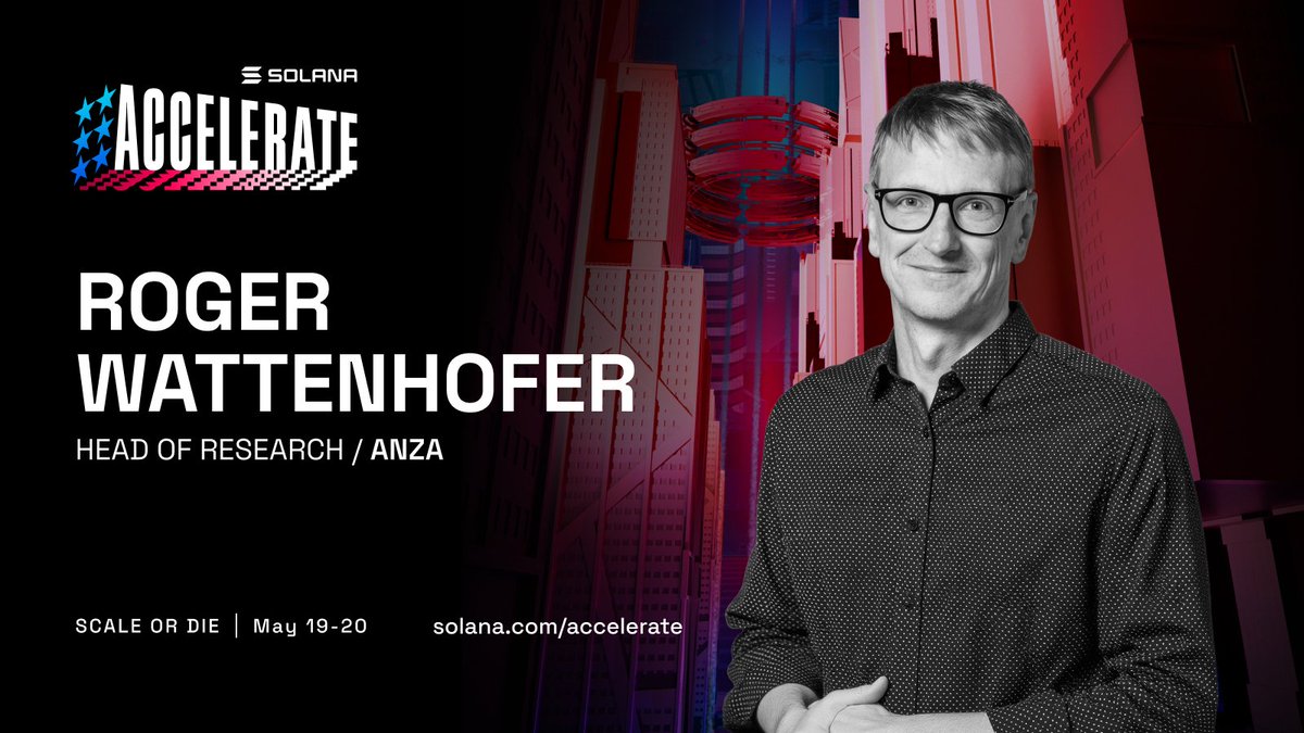 TheWattenhofer's tweet image. Less than a week until Accelerate. I'm going to present the biggest change of the Solana core protocol *ever*. Come see my talk at Scale or Die on May 19!