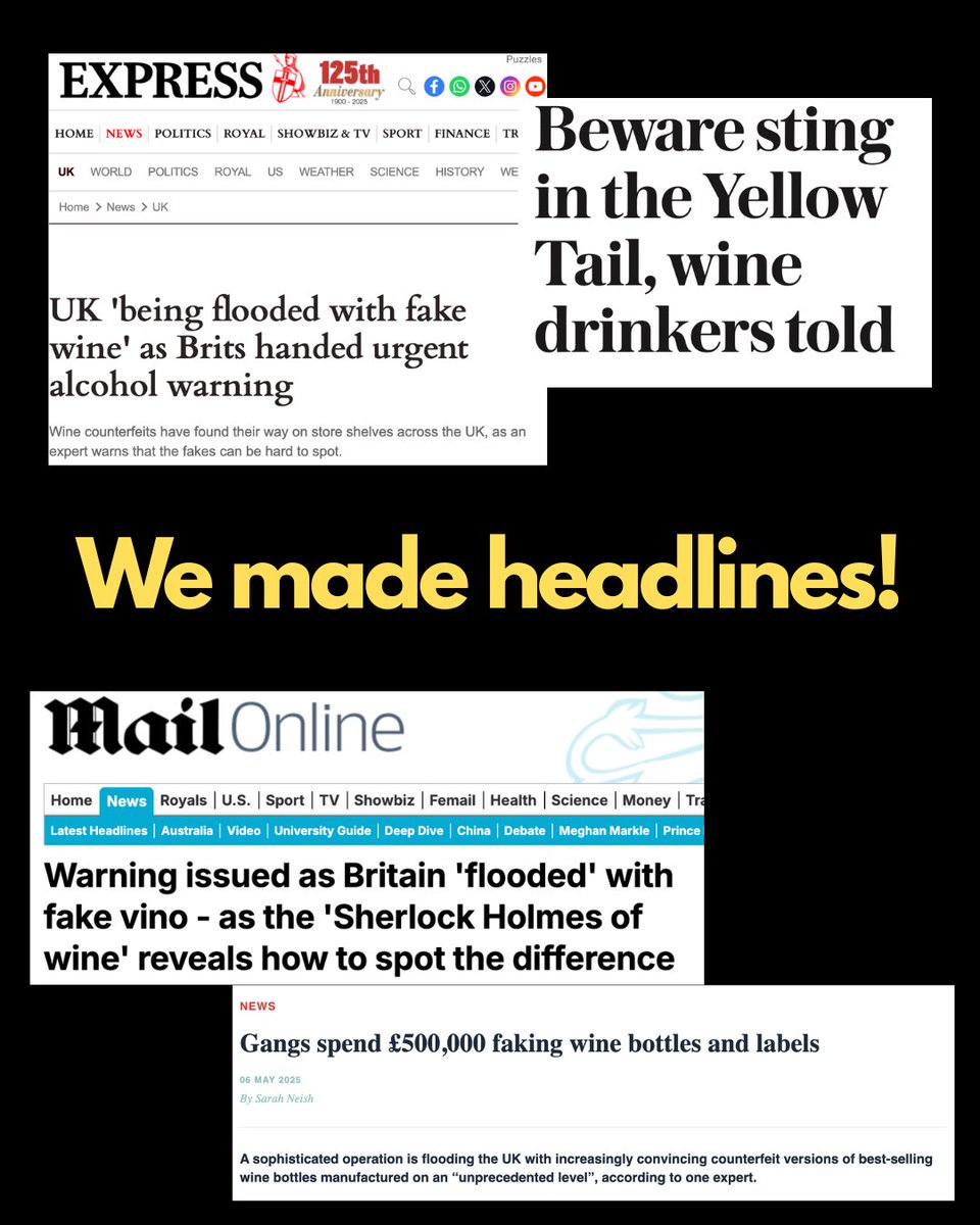 Wine fraud 🍷 On some levels, a compelling story - but also a sobering reality 😬 Tune into our headline-making latest Wine Blast podcast episode for more: susieandpeter.com/podcast-episod…