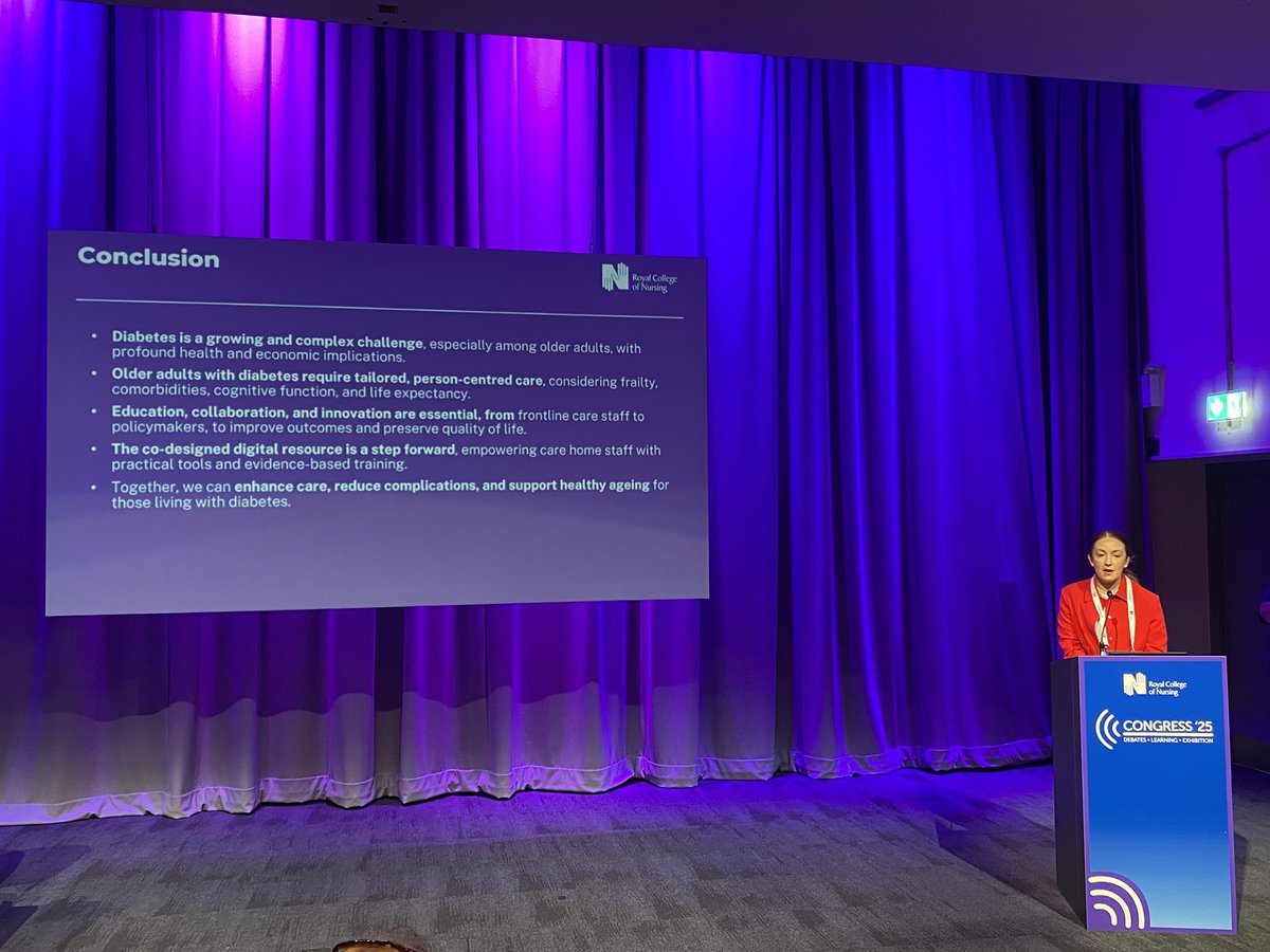 Gary Mitchell (@garymitchellrn) on Twitter photo Great to hear from <a href="/QUBSONM/">QUBNursing&Midwifery</a> #Nurse Lecturer Dr <a href="/StephCraigRN/">Steph Craig</a> at #RCNCongress2025 #RCN2025 who was leading a presentation on <a href="/BurdettTrust/">Burdett Trust 💙</a> #BurdettFunded study on #CoDesigning #Digital #Education about #Diabetes in #CareHomes 🏥💻📱
Lots of #Excitement & #Engagement 🌟 Great to hear from <a href="/QUBSONM/">QUBNursing&Midwifery</a> #Nurse Lecturer Dr <a href="/StephCraigRN/">Steph Craig</a> at #RCNCongress2025 #RCN2025 who was leading a presentation on <a href="/BurdettTrust/">Burdett Trust 💙</a> #BurdettFunded study on #CoDesigning #Digital #Education about #Diabetes in #CareHomes 🏥💻📱
Lots of #Excitement & #Engagement 🌟