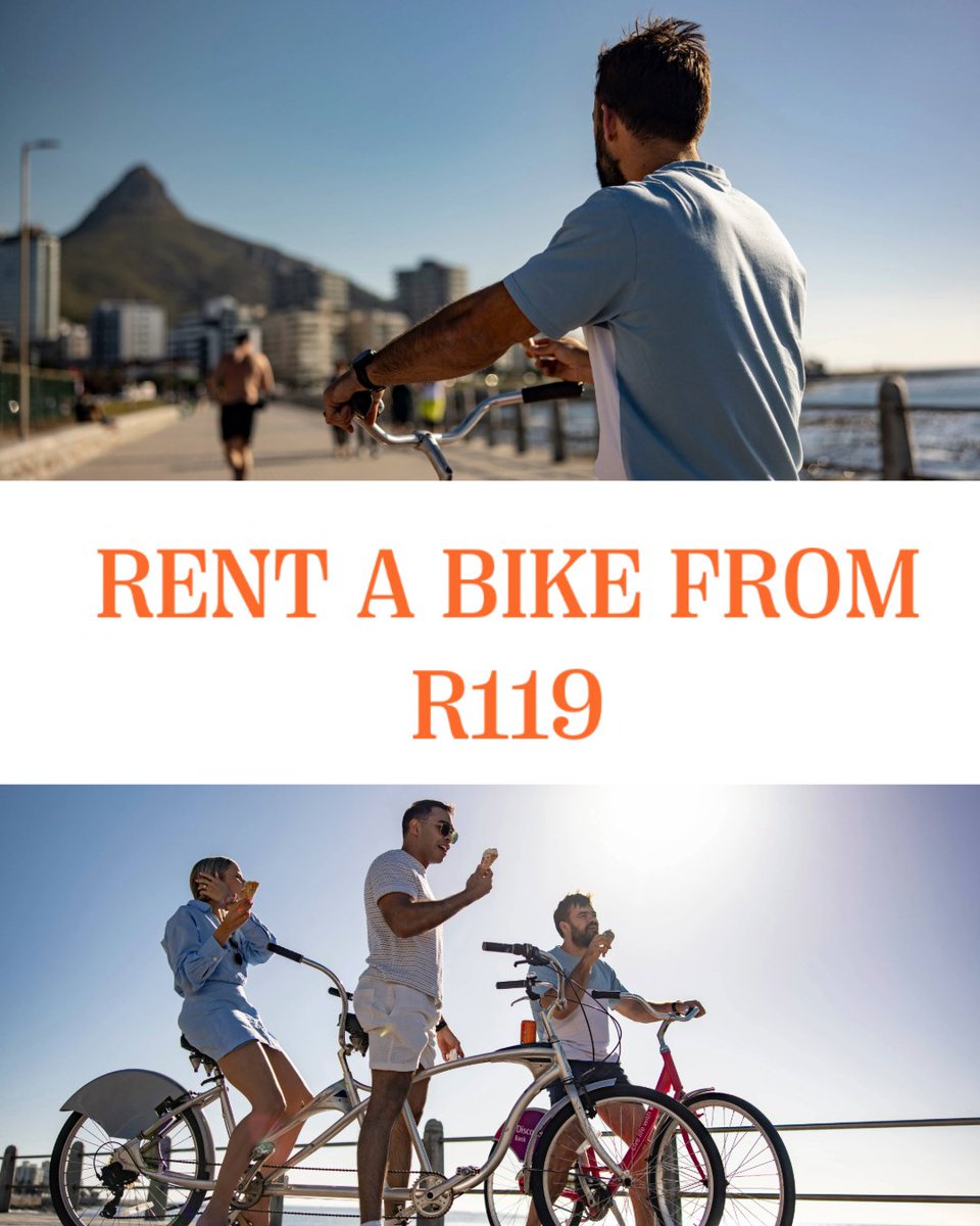 🚲 Starting at just R119, explore Cape Town on a budget with our affordable bike rentals.