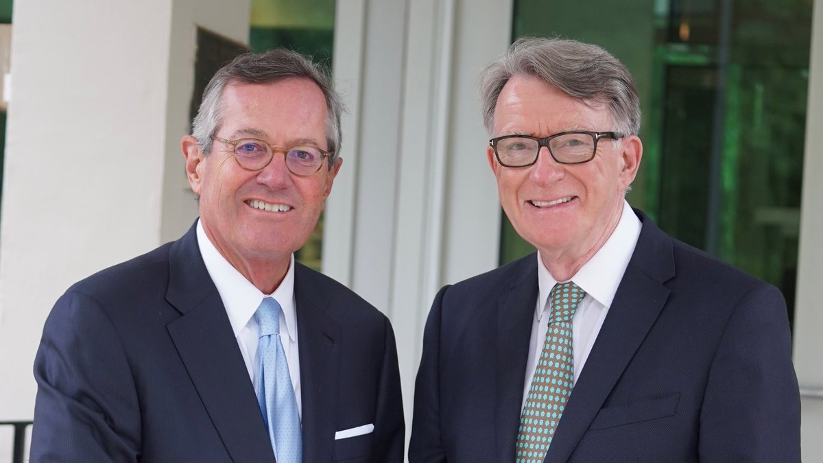 U.S. Ambassador to the UK (@usambuk) on Twitter photo Before I left for the UK I met with <a href="/UKinUSA/">British Embassy Washington</a> Ambassador Mandelson to share ideas on how the U.S. & UK can grow our economies, keep our people safe, and take our trading relationship to the next level. The enduring friendship between our countries is so important for the security Before I left for the UK I met with <a href="/UKinUSA/">British Embassy Washington</a> Ambassador Mandelson to share ideas on how the U.S. & UK can grow our economies, keep our people safe, and take our trading relationship to the next level. The enduring friendship between our countries is so important for the security