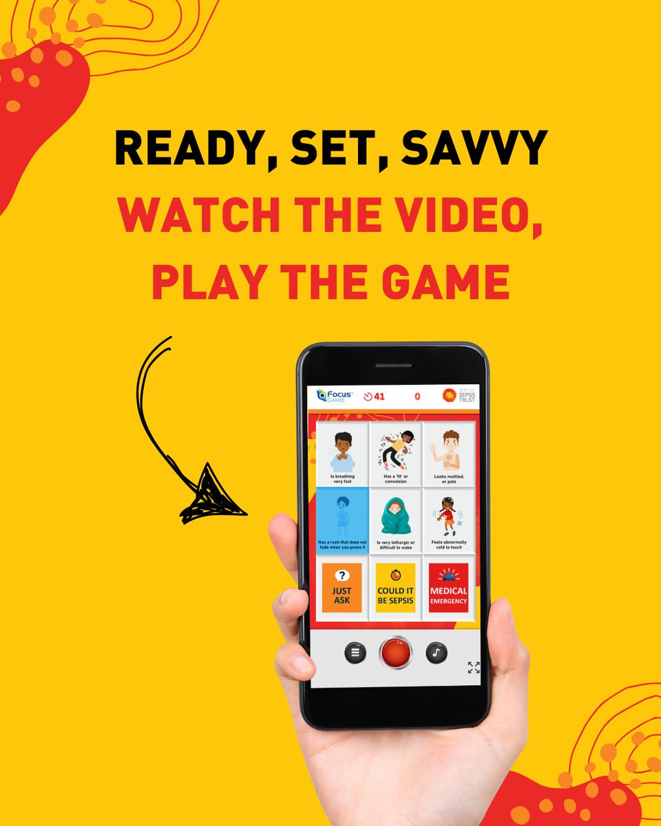 Ready, set, savvy!

Watch a short video, play our quick game, and get Sepsis Savvy – because knowing what to look out for could save a life.

Already know the signs? Share the resources with friends, family, or even your child’s school: sepsistrust.org/get-sepsis-sav…