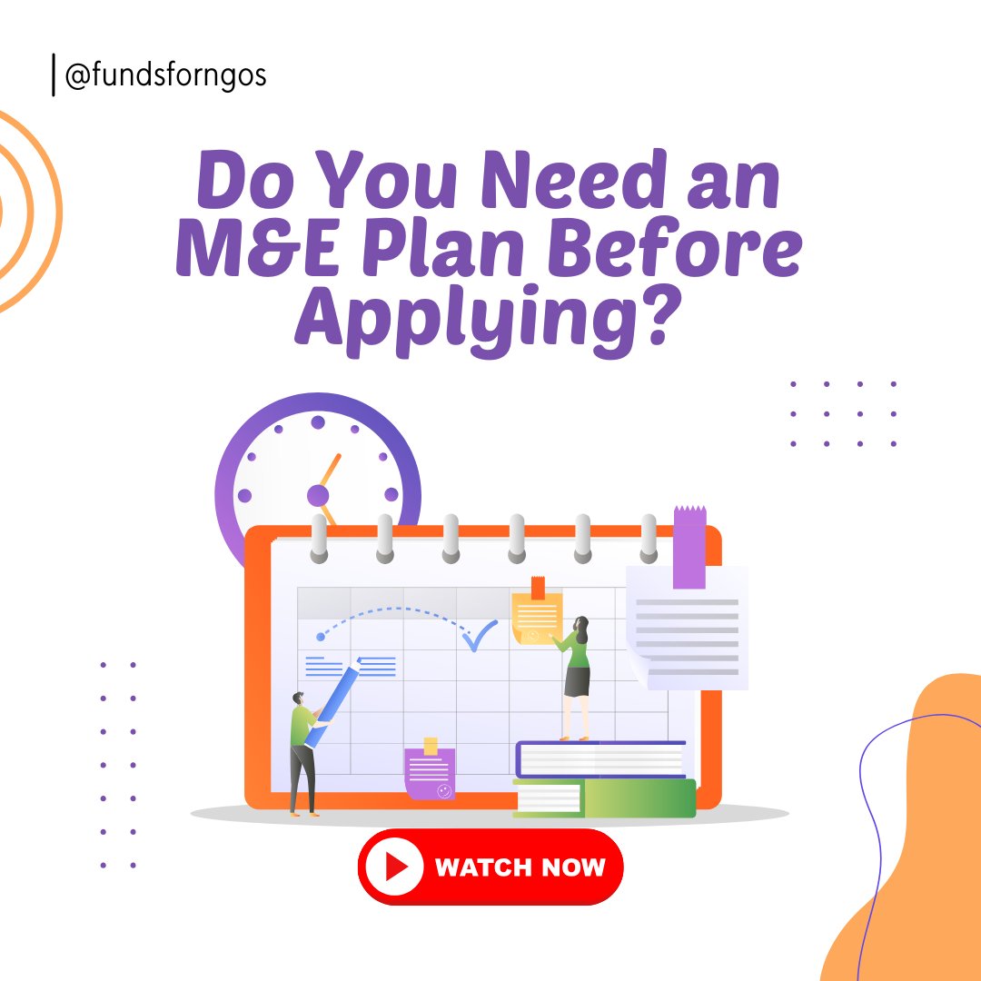 fundsforngos's tweet photo. Thinking of applying for a grant?
Find out why your NGO’s success might depend on having a solid M&E plan first.

Watch this short now: https://t.co/WEL4KwJM2p

#M&EPlan #GrantReady #NGOTips #MonitoringAndEvaluation #NGOStrategy #GrantApplicationTips #FundingSuccess #NGOPlanning #GrantsForNGOs #NonprofitTools #FundsforNGOs #ImpactMeasurement #DonorExpectations #NGODevelopment #NonprofitGrowth