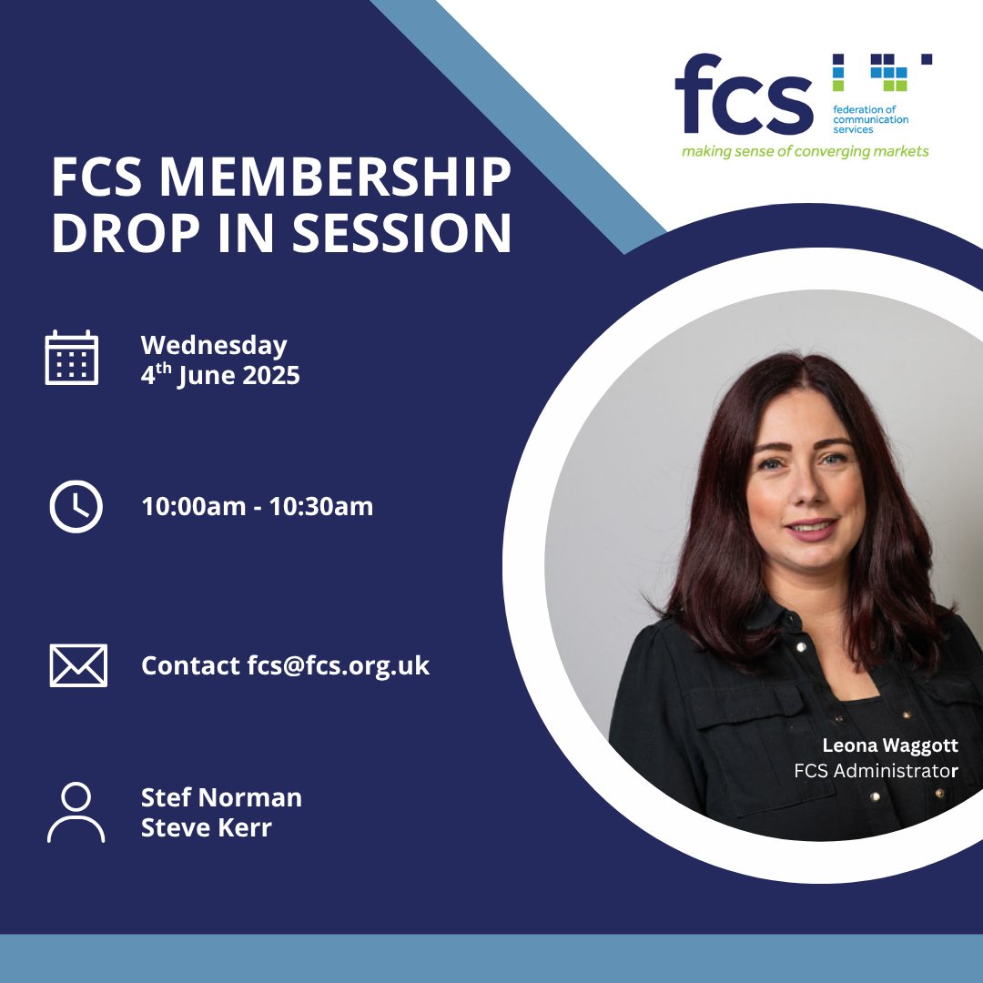 The next FCS Membership drop-in session is taking place Wednesday 4th June 10:00-10:30am

An excellent opportunity to receive current membership updates &amp; give you the chance to ask any questions regarding your membership.

The session link has been issued to members via email ✉️