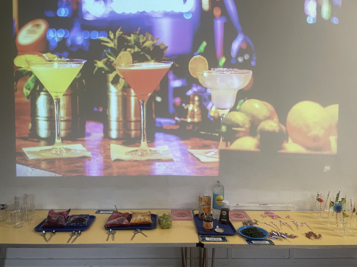 Mocktail station ready for pre SATs fun🍹