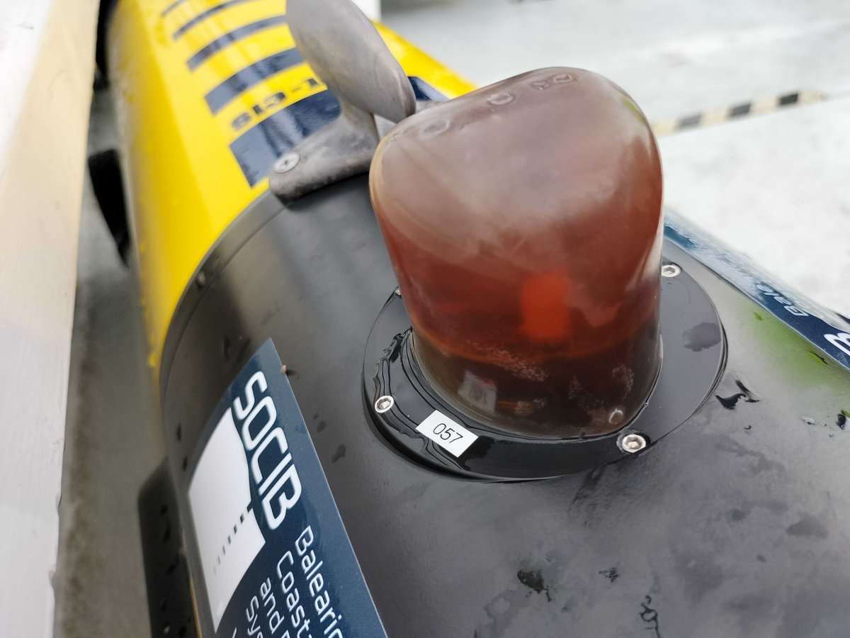 📍Finaliza la misión #CESMEC tras 29 días de operación con el #glider #SOCIB:

🎧Con hidrófono a bordo, se recogieron grabaciones para detectar cetáceos🐬en su ruta migratoria mediterránea.

🔹387,5 M / 717,6 km recorridos
🔹562 perfiles CTD
🔹Profundidad máxima: 950 m
#ICTSNews