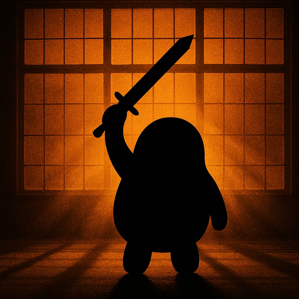 Mochi raises his sword high, the golden light igniting a fire in his heart 🔥 

“No matter how challenging the path ahead, I will never stop fighting”

GM frens ☕️