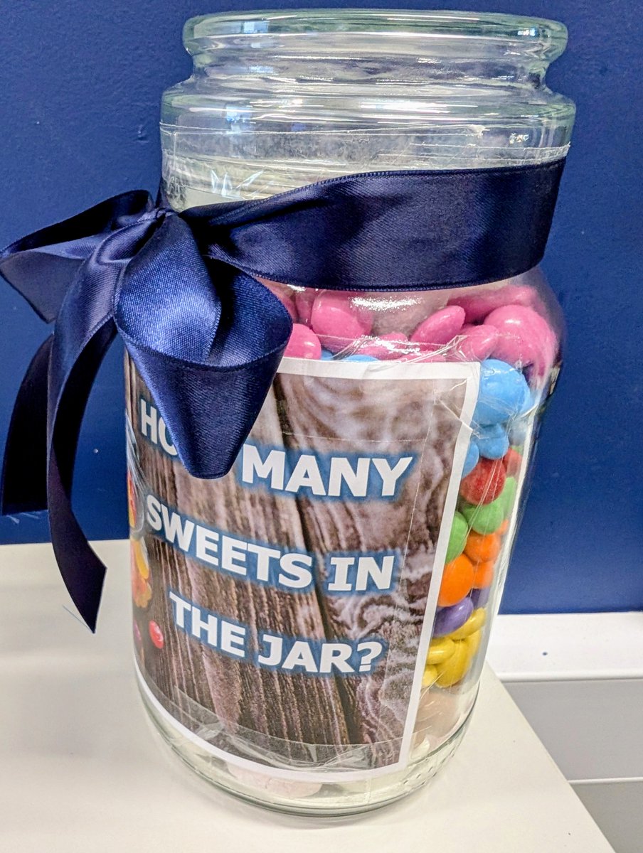 Bore da, a quick reminder for our Sweets in the Jar competition. The closest to the number is the winner 😎. It is running all week along with Eddie🐘plus🍩 and Civvies day on Friday - remember your money. All part of our fundraising efforts for <a href="/DileuTlodi/">Christian Aid Cymru</a> <a href="/Bishop_Llandaff/">The Bishop of Llandaff CiW High School</a>