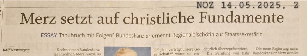 Ein #ketzerisch👹er #Essay heute Morgen in der <a href="/noz_de/">NOZ</a> - wo sind wir bloß hingekommen? Die #Länder sind für die #Schulen zuständig. Der #Ethikrat ist u.a. für den Einfluss der #Kirchen offen. Der Autor ist #Beirat der #Giordano-#Bruno-Stiftung ...