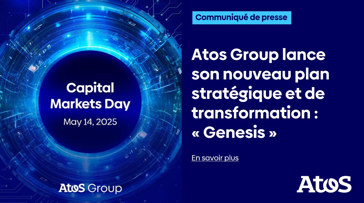 Le Groupe Atos annonce son plan stratégique et de transformation à 4 ans, visant à renouer avec une trajectoire de croissance durable et à améliorer sa rentabilité. Plus d'informations : spr.ly/6012NZ7QO