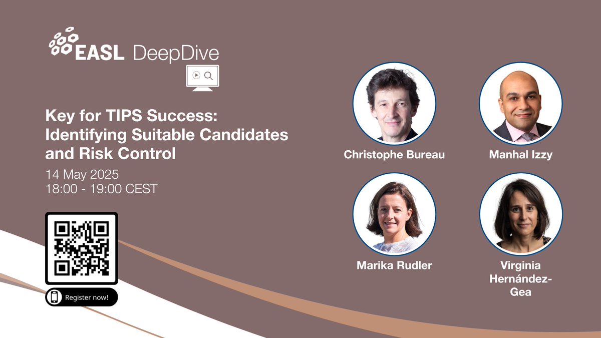 EASL Education (@easledu) on Twitter photo Happening TODAY!
Join <a href="/VirginiaHdezGea/">Virginia</a>, <a href="/manhalizzy/">Manhal Izzy</a>, Christophe Bureau & Marika Rudler for today’s #EASLDeepDive at 18:00 CEST
🔗easl-eu.zoom.us/webinar/regist…
<a href="/EASLnews/">EASLnews</a> <a href="/FrancqueSven/">Sven Francque</a> @yujun__wong @apichatka <a href="/BavenoCoop/">The Baveno Cooperation: an EASL Consortium</a>
#LiverX #TIPS Happening TODAY!
Join <a href="/VirginiaHdezGea/">Virginia</a>, <a href="/manhalizzy/">Manhal Izzy</a>, Christophe Bureau & Marika Rudler for today’s #EASLDeepDive at 18:00 CEST
🔗easl-eu.zoom.us/webinar/regist…
<a href="/EASLnews/">EASLnews</a> <a href="/FrancqueSven/">Sven Francque</a> @yujun__wong @apichatka <a href="/BavenoCoop/">The Baveno Cooperation: an EASL Consortium</a>
#LiverX #TIPS