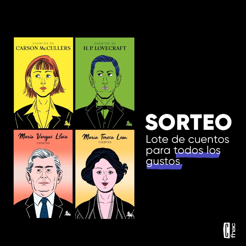 Cultura Fnac (@culturafnaces) on Twitter photo 🙌SORTEO 🙌
Tenemos 2 lotes literarios compuestos por estos cuatro libros de cuentos de autores TOP. ¿Los quieres?
✅Síguenos en <a href="/culturafnaces/">Cultura Fnac</a> y <a href="/Fnac_ESP/">Fnac España</a>
✅RT.
✅Menciona a una persona especial.
Resultado el 22/05
BBLL: your-promos.com/widget/legal/8… 🙌SORTEO 🙌
Tenemos 2 lotes literarios compuestos por estos cuatro libros de cuentos de autores TOP. ¿Los quieres?
✅Síguenos en <a href="/culturafnaces/">Cultura Fnac</a> y <a href="/Fnac_ESP/">Fnac España</a>
✅RT.
✅Menciona a una persona especial.
Resultado el 22/05
BBLL: your-promos.com/widget/legal/8…