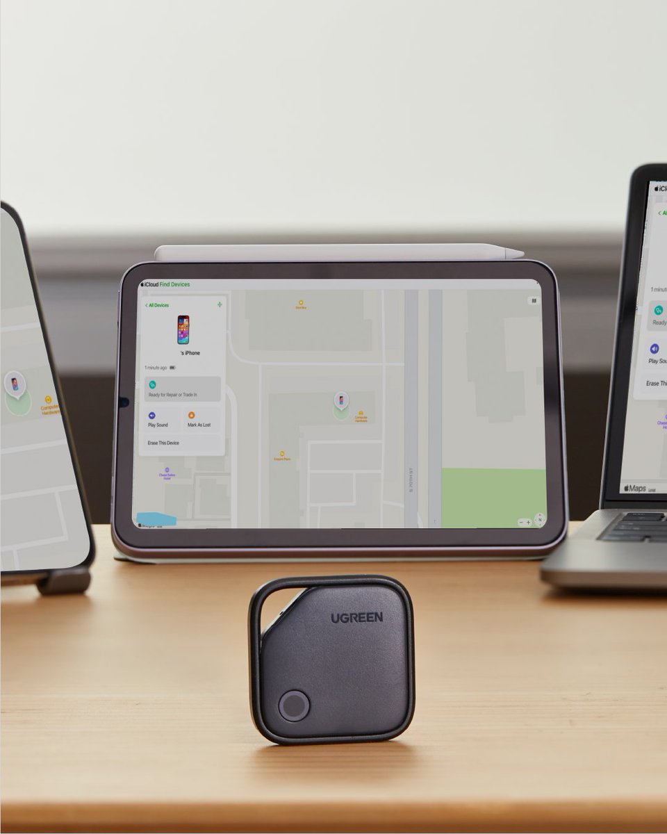 📍 Nie verloren. Immer trackbar 

Verfolge deine Sachen mit Leichtigkeit und Präzision dank des UGREEN Finetrack Smart Finders.  🔎 

🔎 Verfolge alles über „Wo ist?“ von Apple – ohne zusätzliche App 
🔔 Sofortige Benachrichtigungen, wenn du etwas liegen lässt  

Ob Schlüssel,