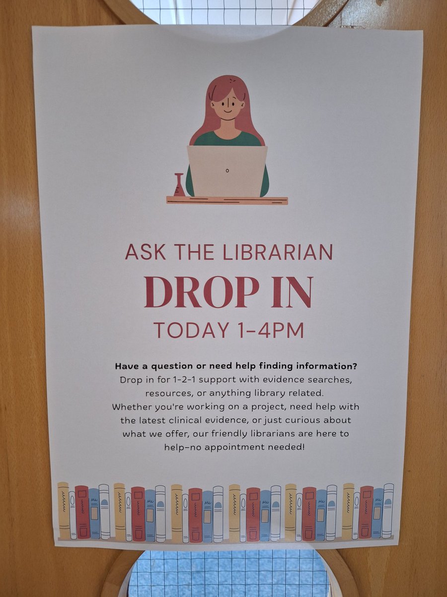 Pop in to our drop-in session this afternoon - no need to book!

If you're looking for resources, need support with a project or want to explore what we offer to support your professional development - we're here to help!

🕑 1-4pm
📍Library, Pinewood House

#LearningAtWorkWeek
