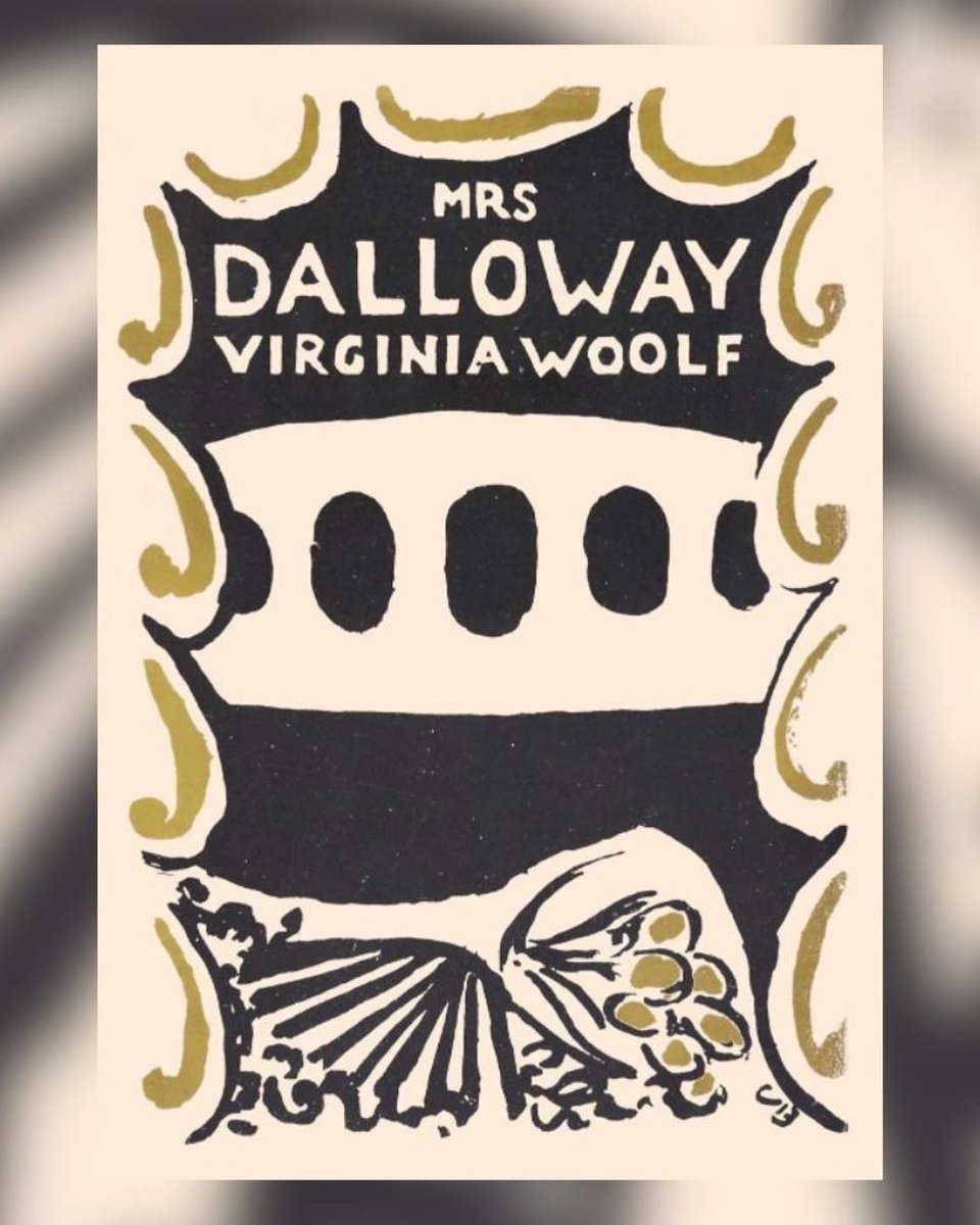 amantsdewoolf's tweet photo. Avui fa 100 anys va arribar a les llibreries britàniques Mrs Dalloway, editada per la Hogarth Press i amb la coberta de Vanessa Bell. Només cinc anys després, Cèsar August Jordana publicava una traducció al català a @Ed_proa , la tercera que es feia a tot el món de la novel·la! https://t.co/U2YeSSpRFo