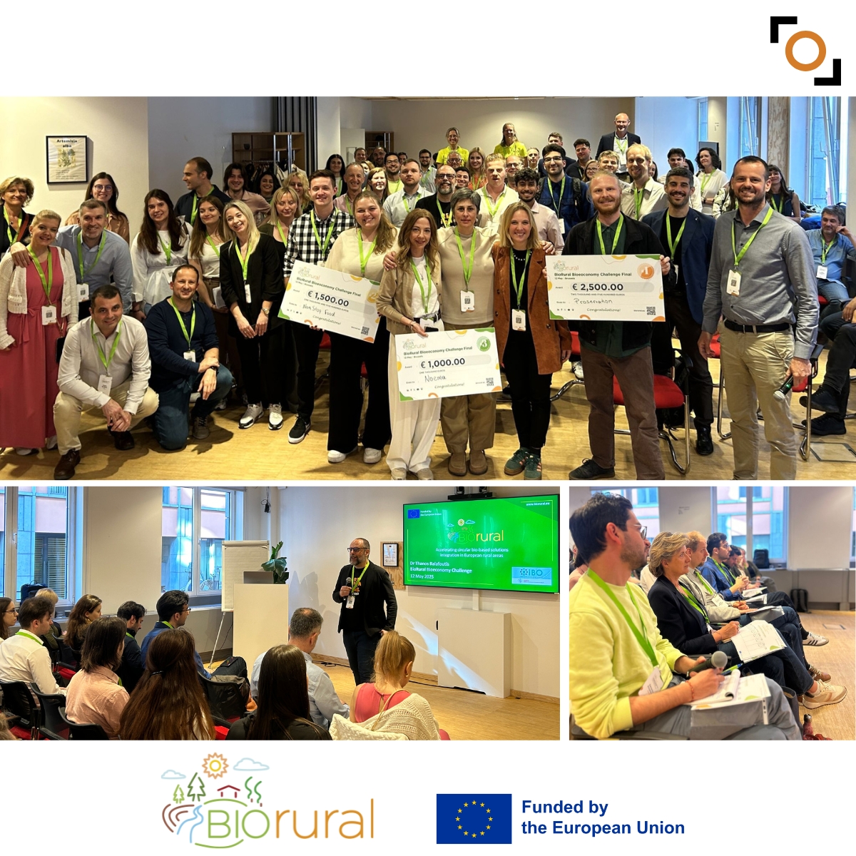🌍 A milestone for <a href="/bio_rural/">BioRural</a>!

This week in Brussels, we at <a href="/reframefood/">reframe.food</a> proudly led the European #Bioeconomy Challenge — a celebration of rural innovation across Europe.

Congrats to the top 3🏆:
🥇 Proservation
🥈 NonStop Food
🥉 Noema

#HorizonEU #EUInnovation
