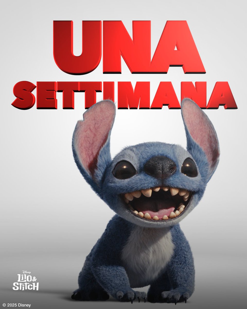 Stitch non vede l'ora e noi anche! 🥳 TRA UNA SETTIMANA Lilo &amp; Stitch sarà al cinema.
#LiloEStitch
