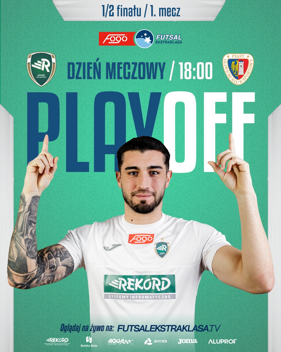 Przed nami pierwszy mecz w 1/2 finału play-off z <a href="/piast_futsal/">Piast Gliwice Futsal</a> 🙂